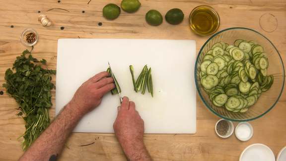 Cilantro Lime Cucumber Salad step 2