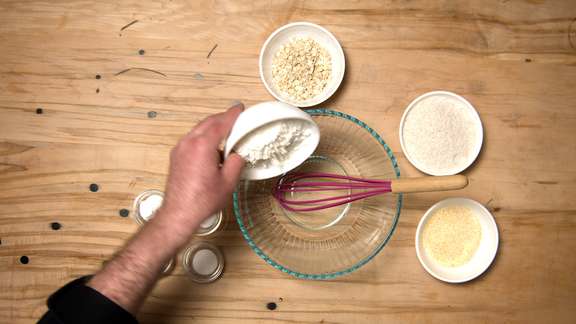 Four Grain Pancakes dry ingredients
