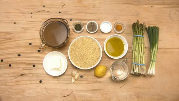 Lemon Orzo ingredients