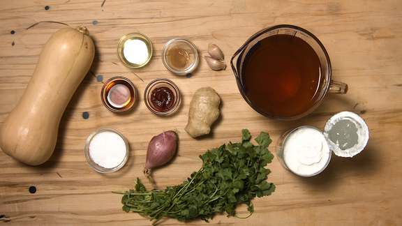 Coconut curry ingredients