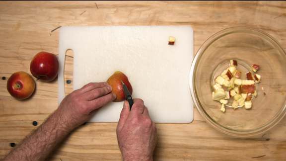 Winter fruit salad apple