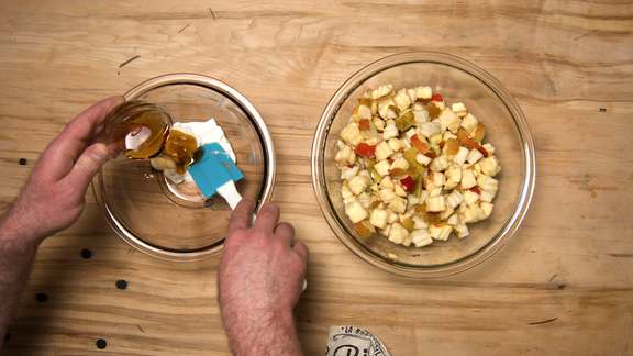 Winter fruit salad dressing