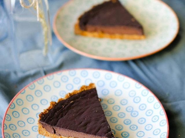 Baked chocolate pie