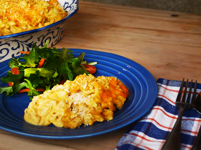 Butternut squash mac and cheese